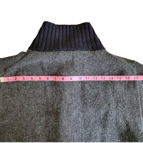 Etro XL Mens Wool & Goatskin Cardigan Sweater - Picture 8 of 10